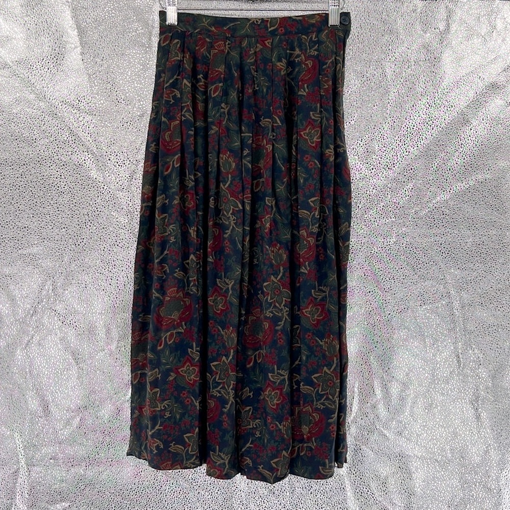 Talbots Floral Midi Skirt